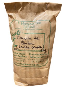 Cannelle Ecorce bio coupée 100 gr Herboristerie de Paris tonus et digestion contrôle de la glycémie