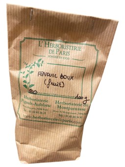Fenouil Doux fruit trié bio Provence 100 gr Herboristerie de Paris