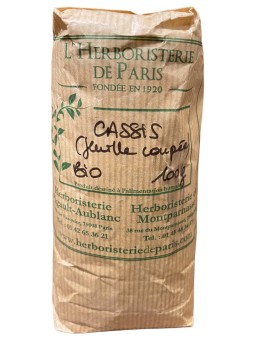 Cassis feuille coupé gros bio 100 gr Herboristerie de Paris élimination articulations