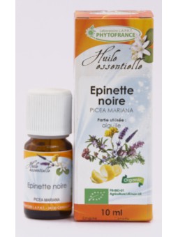 Huile essentielle Epinette noire BIO 10ml Phytofrance epicea noir Herboristerie de paris usage externe