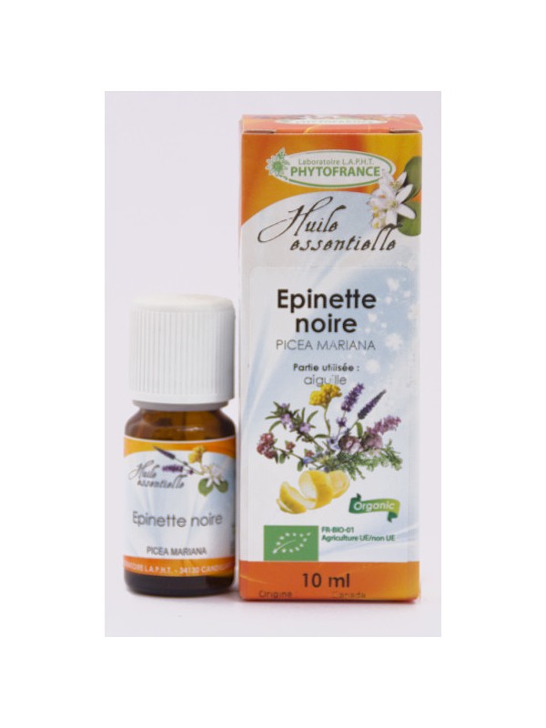 Huile essentielle Epinette noire BIO 10ml Phytofrance epicea noir Herboristerie de paris usage externe