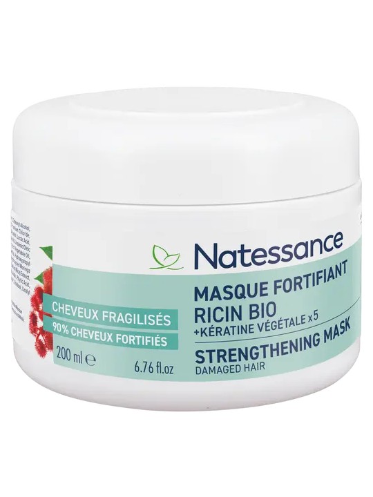 Masque Capillaire Ricin et Kératine végétale 200ml Natessance