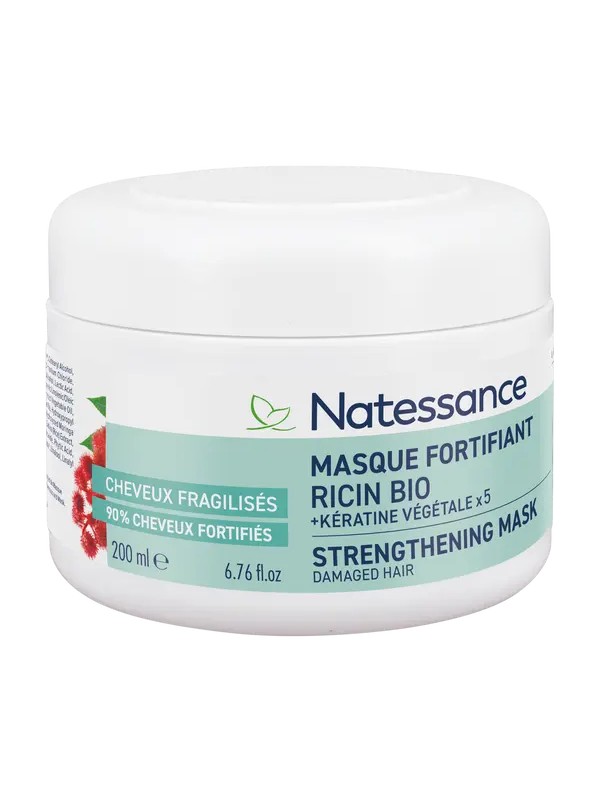Masque Capillaire Ricin et Kératine végétale 200ml Natessance