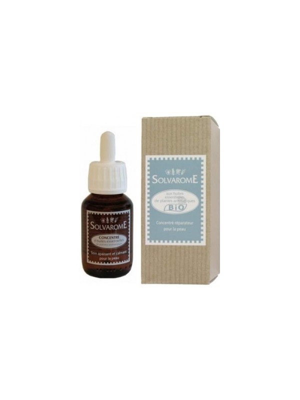 Concentré bio Flacon compte gouttes 30ml Solvarome aux huiles essentielles Herboristerie de paris