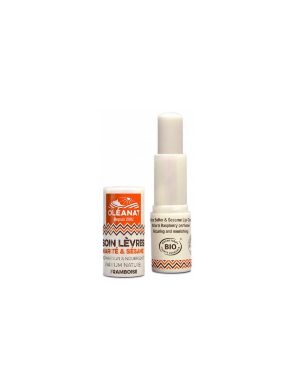 Baume à lèvres Karité Sésame parfum Framboise 4.5g Oleanat