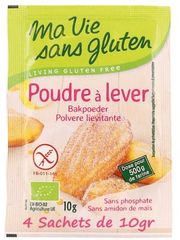 Poudre à lever sans gluten 4x10g Ma Vie Sans Gluten