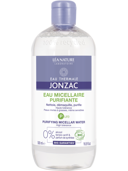 Eau Micellaire purifiante peaux mixtes à grasses 500ml Eau Thermale Jonzac