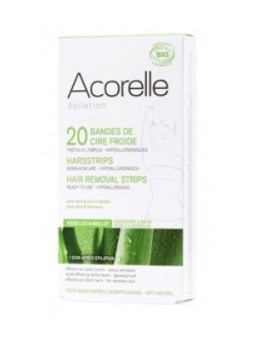 Bande de cire froide Aisselles et Maillot 20 bandes Acorelle