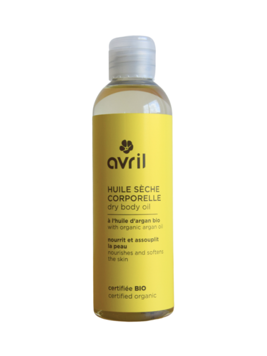 huile sèche corporelle huile d'Argan 200ml Avril Cosmétique Herboristerie de paris évite les tiraillements peaux sèches