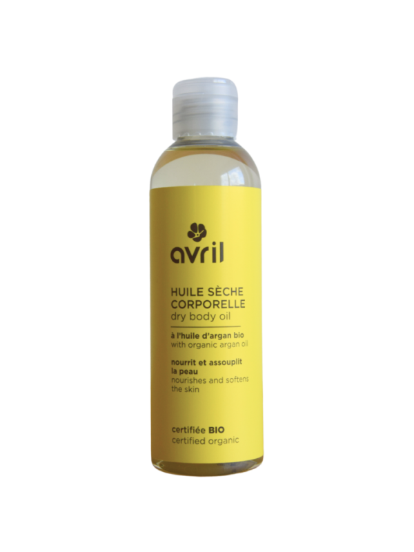 huile sèche corporelle huile d'Argan 200ml Avril Cosmétique Herboristerie de paris évite les tiraillements peaux sèches
