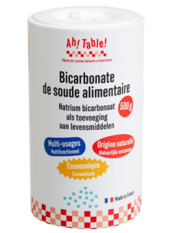 Bicarbonate de soude alimentaire 500g Ah Table
