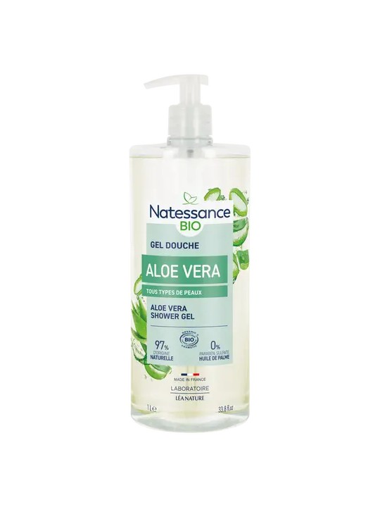 Gel douche Aloe véra revitalisant Sans Sulfates 1l Natessance