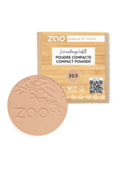 Recharge Poudre Compacte 303 Brun Beige 9g Zao