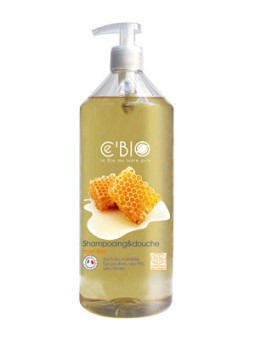 Shampooing douche Miel 1 Litre C'bio