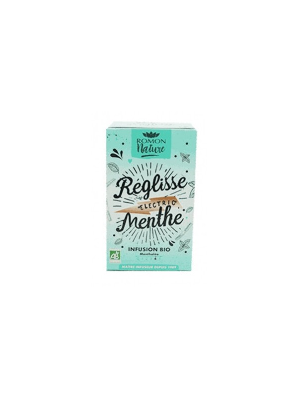 Infusion plaisir Réglisse Menthe bio Romon Nature fraicheur et digestion Herboristerie de paris