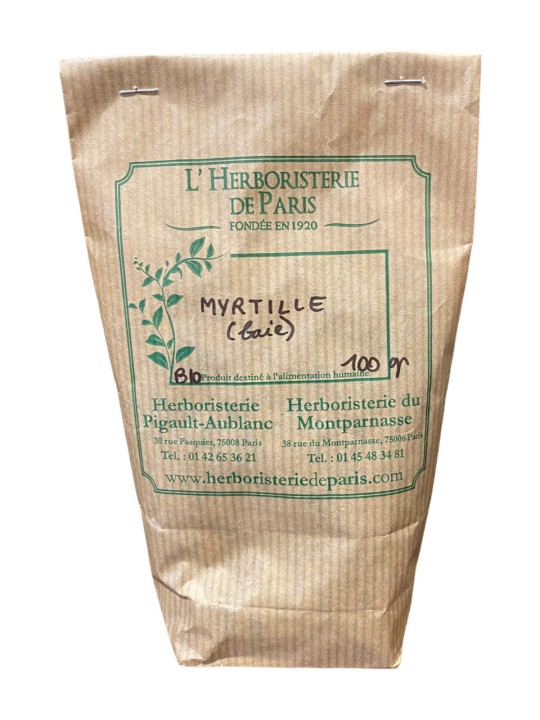 Myrtille (Airelle) baie 100 gr Herboristerie de Paris vision circulation digestion