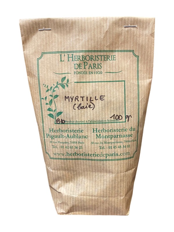 Myrtille (Airelle) baie 100 gr Herboristerie de Paris vision circulation digestion