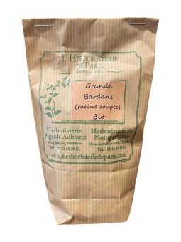 Tisane Grande Bardane Racine BIO 100g Herboristerie de Paris santé du foie, santé de la peau