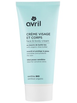Crème Visage et Corps certifiée bio Karité Aloe Vera 200 ml Avril Herboristerie de paris