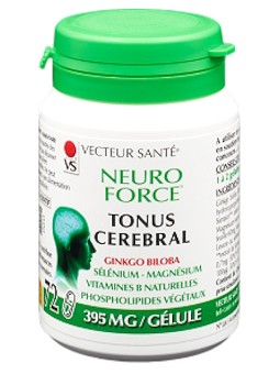 Neuro'Force 72 gélules Vecteur santé ginkgo biloba vitamine B5 Herboristerie de paris