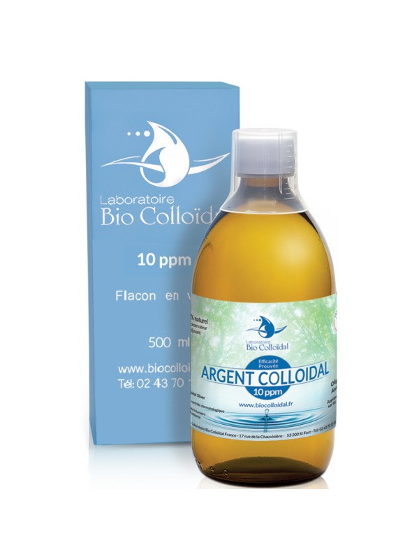Argent Colloïdal 10 PPM 500ml Bio Colloidal Laboratoire Herboristerie de Paris