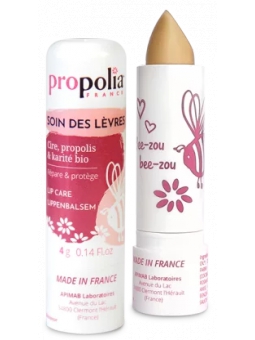 Baume à Lèvres Propolis Karité Cire de Propolis Stick 4ml Propolia Herboristerie de Paris