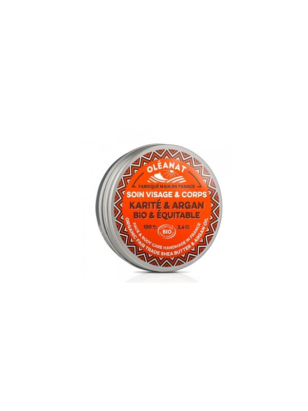Baume au beurre de karité et huile d'argan 100ml Oleanat Herboristerie de Paris