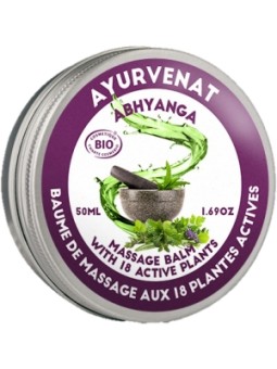 Baume de massage Ayurvédique ABHYANGA aux 18 plantes 50ml Oleanat Herboristerie de Paris