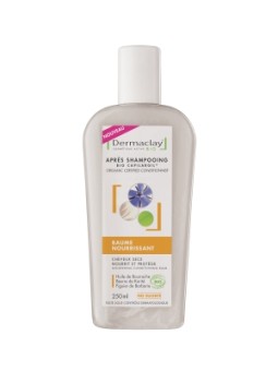 Baume nourrissant Bio Après shampoing 250ml Dermaclay  Herboristerie de Paris
