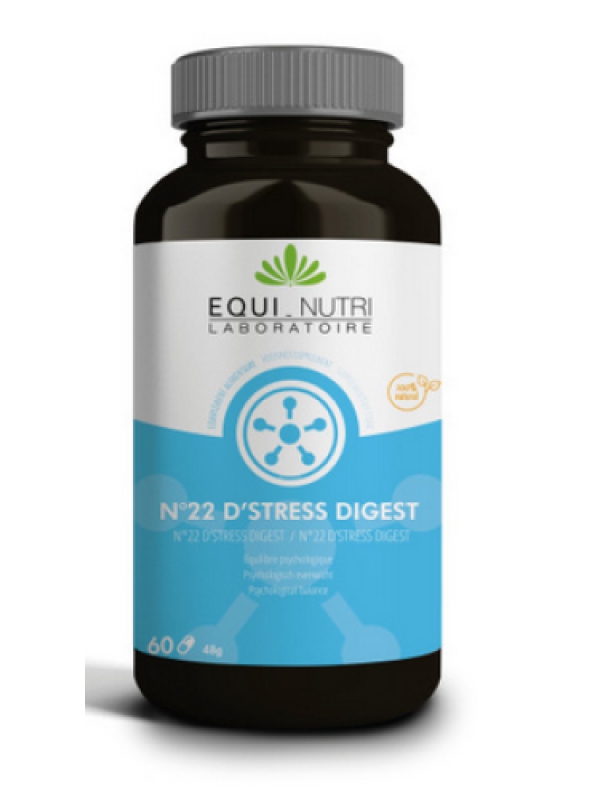 No 22 D Stress Digest 60 gélules Equi - Nutri équilibre nerveux digestif Herboristerie de paris