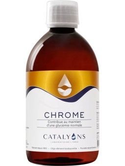 Chrome ionisé 500 ml Catalyons aide au maintien d’une glycémie normale