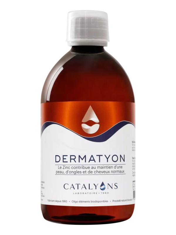 Dermatyon 500 ml Catalyons zinc cuivre peau tissu conjonctif Herboristerie de paris