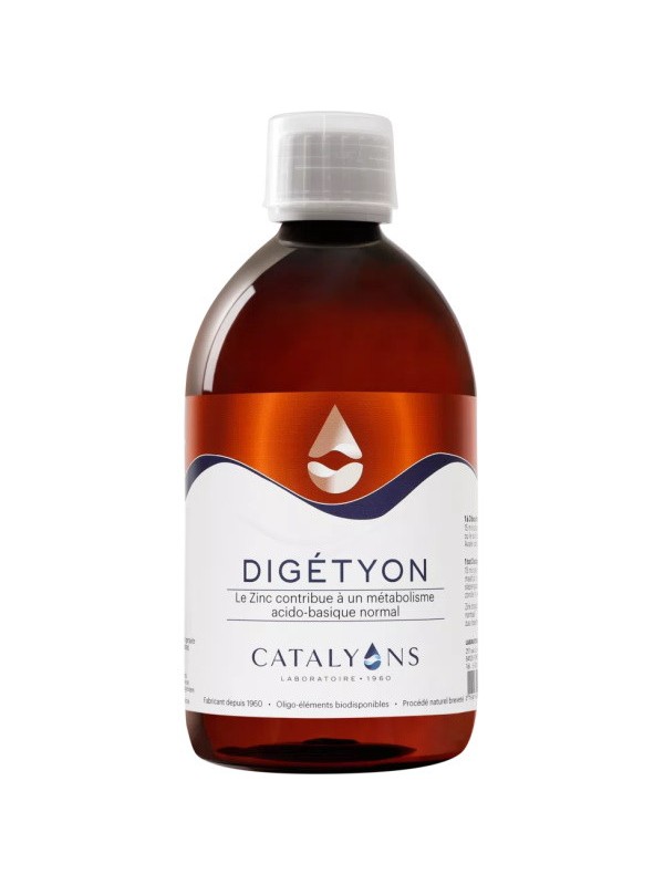 DIGETYON Oligo éléments 500 ml Catalyons Molybdène, Zinc, Manganèse, Potassium, et des Citrates Herboristerie de paris