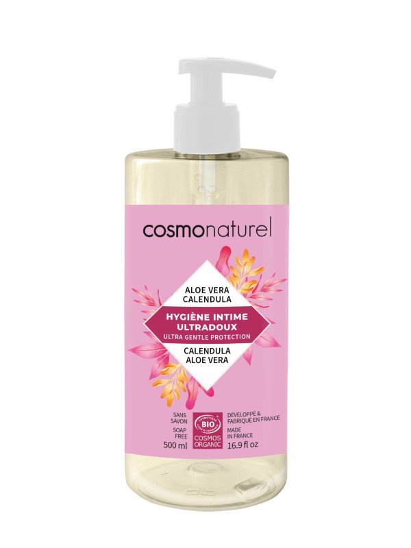 Gel intime Ultra doux 500ml Cosmo Naturel calendula aloe vera ph acide Herboristerie de paris