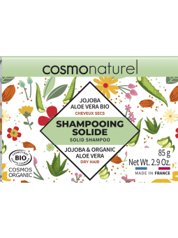Shampoing solide Cheveux Secs 85g Cosmo Naturel