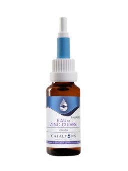 Eau de Zinc Cuivre compte gouttes de 20 ml Catalyons Santé des paupières Herboristerie de paris