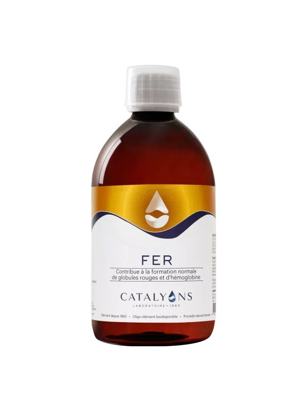 Oligo élément FER 500 ml Catalyons anti fatigue Herboristerie de paris