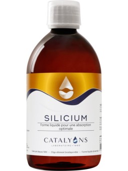 Oligo élément SILICIUM acide orthosilicique 500 ml Catalyons Silicium ionisé 500 ml Catalyons Herboristerie de paris