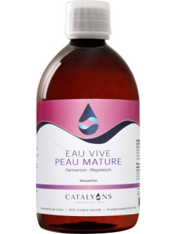 Eau Vive Peaux Matures recharge de 500 ml Catalyons germanium magnésium Herboristerie de paris