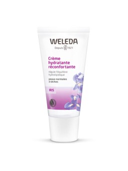 Crème de jour hydratante réconfortante à l'Iris 30 ml Weleda jojoba cacao karité Herboristerie de paris
