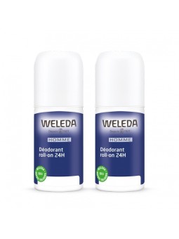 Duo Déodorant roll on 24h Homme 2x50ml Weleda