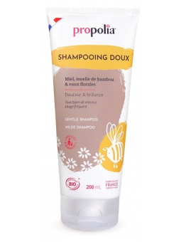 Shampoing Doux Bio être de mèche Miel Bambou 200 ml Propolia volume et hygiène Herboristerie de paris