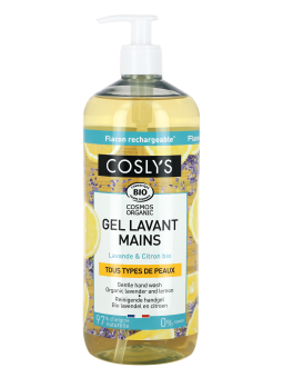 Gel Lavant Mains Lavande Citron 1 l Coslys Herboristerie de paris