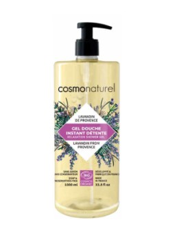 Gel douche Instant Détente bio Lavandin de Provence 1L Cosmo Naturel Herboristerie de Paris gel douche bio cosmonaturel
