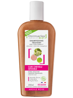 Shampoing bio Extra douceur Cheveux Fragiles et Délicats 250ml Dermaclay shampooing bio Herboristerie de paris