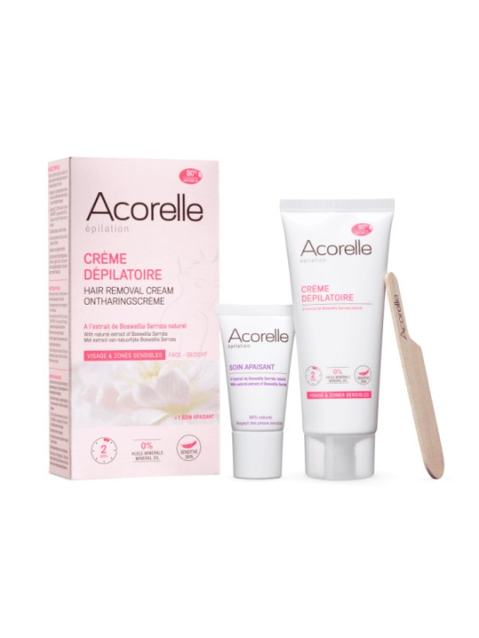 Crème Dépilatoire Visage et Zones sensibles 75ml Acorelle