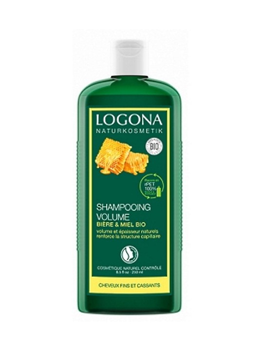 Shampoing volumateur à la bière et au miel 250ml Logona