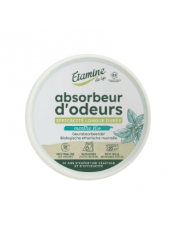 Absorbeur d'odeurs à l'huile essentielle de menthe bio 250g Etamine du Lys