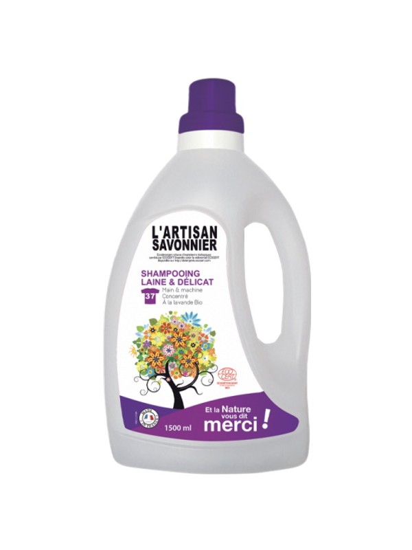 Entretien Shampooing Laine et Délicat 1500ml L Artisan Savonnier