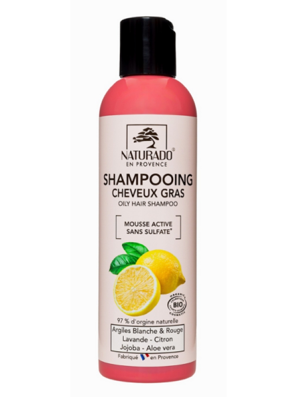 Shampoing cheveux gras sans sulfate 200ml Naturado